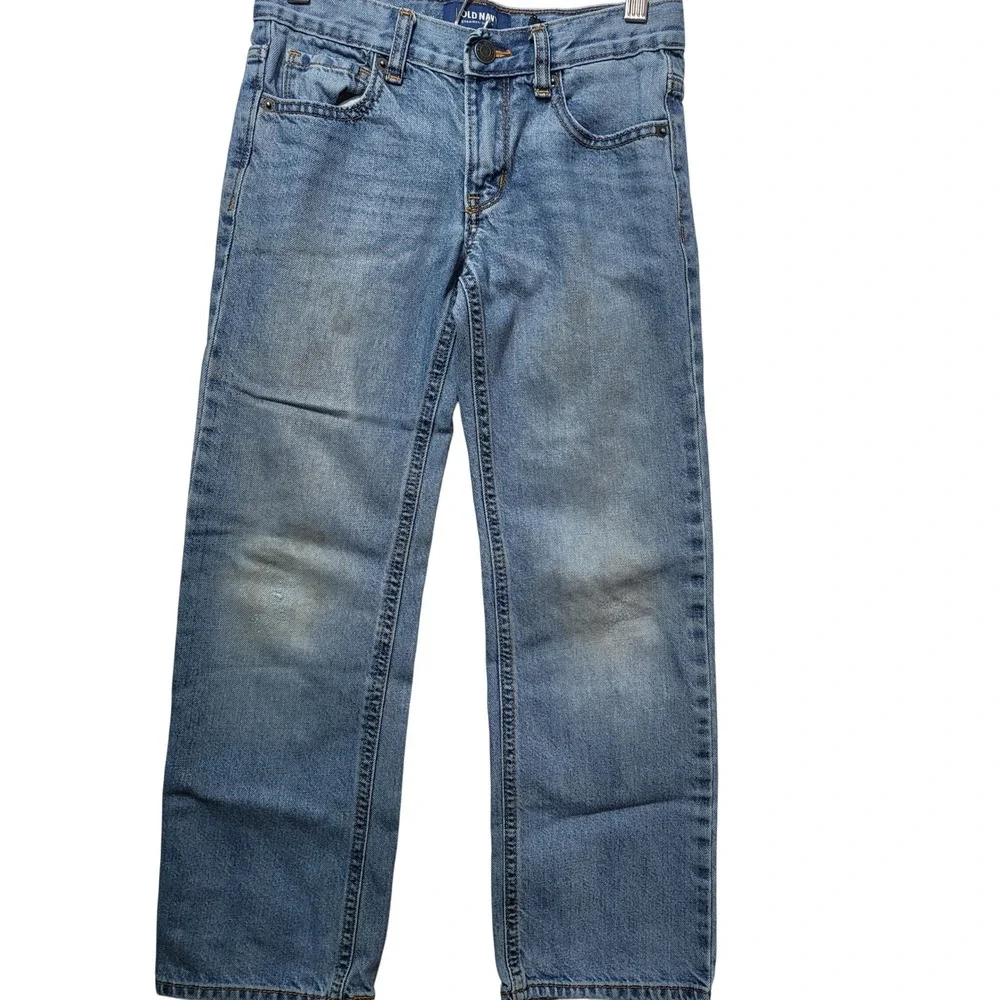 Old Navy Kids Boys Straight‎ Fit Light Wash Denim Jeans Size 8R